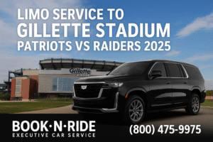 Limo service to Gillette Stadium Patriots vs Raiders 2025